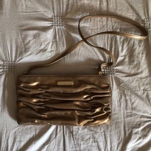 Michael Kors Ruched Clutch w/ Strap